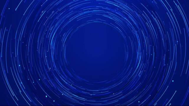 Cyber tunnel. Futuristic interface pattern. hi technology texture. motion background. Cyber punk digital cyber wave particles dots moves. Big data visualization in futuristic technology background 3D