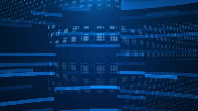 Abstract wave animation, digital particle cyber technology background grid network of blinking digital data lights floating particles. Connectivity connections concept technology motion background