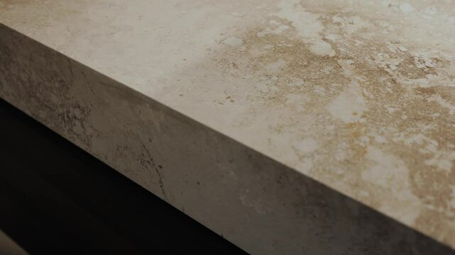 Textured stone countertop with natural patterns for a sophisticated aesthetic appeal. Marble texture