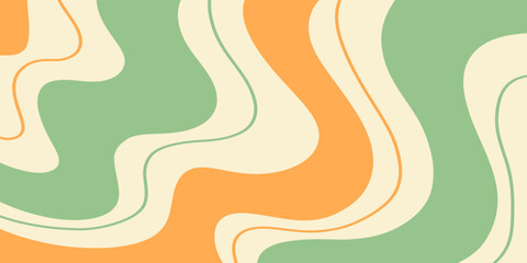 Twisted distorted retro groovy wavy background