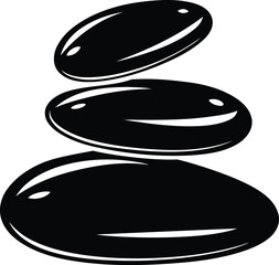 Stylish stone vector illustration, stone silhouette vector art, stone isolated line art vector illustration design