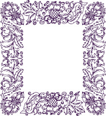 Beautiful flower art and mandala vector design