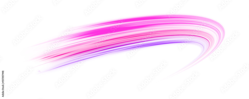 Aufkleber Abstract vector fire circles, sparkling swirls and energy light spiral frames. Database fast data transfer acceleration. Vector purple and blue glowing lines, air flow effect PNG.	