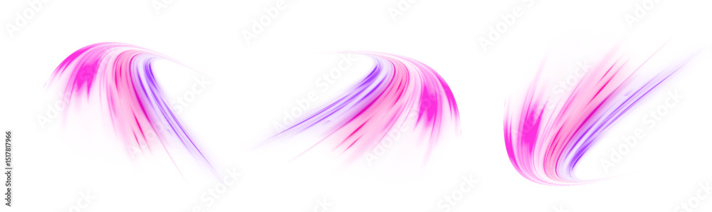 Poster a colorful motion background of city light trails. luminous green neon waves png. colored shiny spar