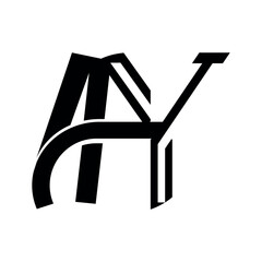 Professional letter ay Business Logo design.	