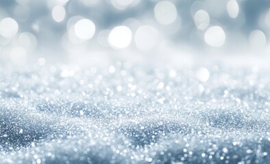 Obraz premium Silver Glitter Texture Background with Sparkling Lights