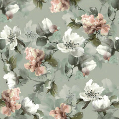 Flowers pattern allover pattern all over abstract pattern