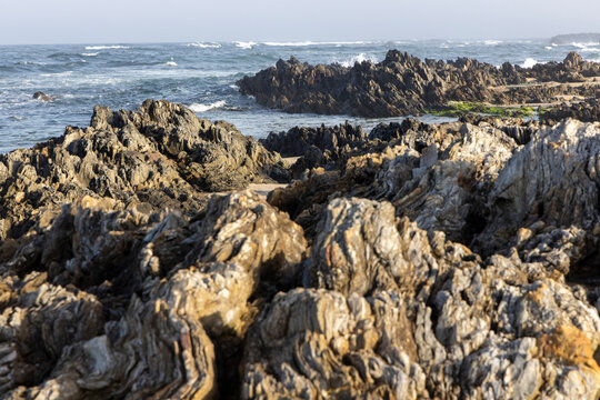 Rocky Coastline, Ocean Waves