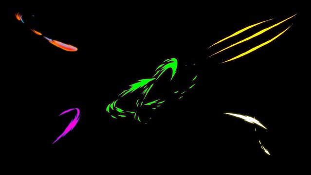 Anime Cartoon Attacks Animated Overlay Bundle