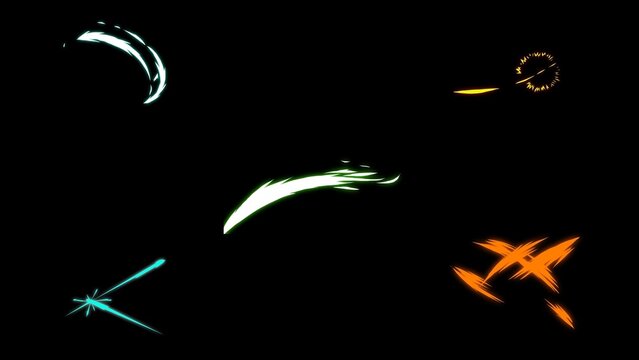 Anime Cartoon Attacks Animated Overlay Pack