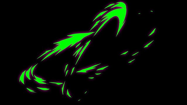 Anime Cartoon Epic Attack Animated Overlay