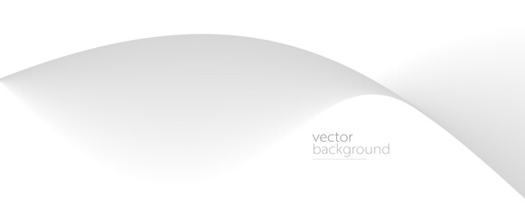 Smooth flow of wavy shape with gradient vector abstract background, light grey design curve line energy motion, relaxing image or technology.