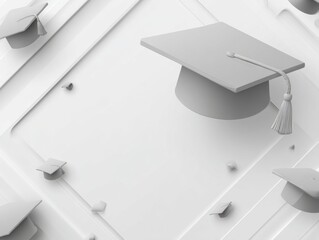 Graduation banner with cap and diploma, editable template, graduation background, class of 2025 design for poster, flyer, invitation, or announcement	
