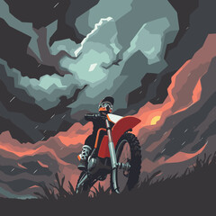 motocross vector art