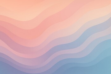Abstract pastel wavy background with smooth flowing gradient curves, soft peach and lavender color tones, minimalist design, modern aesthetic, elegant fluid texture, stylish digital art backdrop