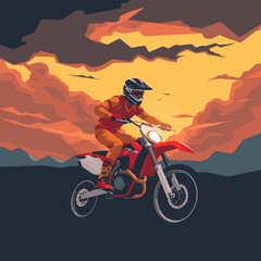 motocross vector art