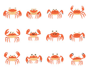 Cute crab drawing clipart design illustration © Dave