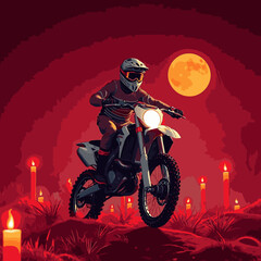 motocross vector art