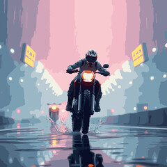 motocross vector art