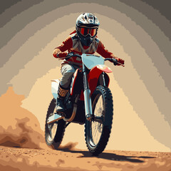 motocross vector art