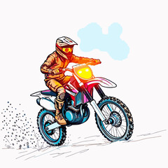 motocross vector art