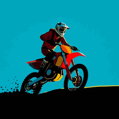 motocross vector art