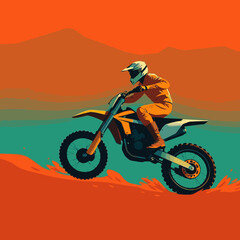motocross vector art