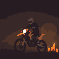motocross vector art