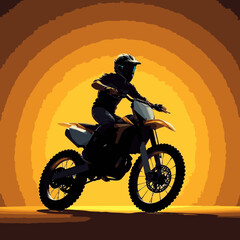 motocross vector art