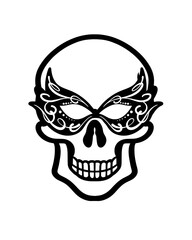 skull icon with various kinds of glasses
