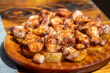 Traditional Galician Octopus Dish Pulpo a Feira