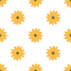 Flower hand drawn seamless pattern for your design: textile, bags, pillows