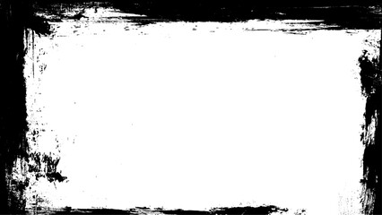 Ragged frame drawn in charcoal. 