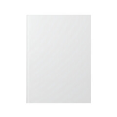 Blank vertical book cover mockup, isolated on transparent background