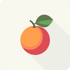 My Simple flat 2D icon grapefruit isolated on transparent background, vector, flat design, animation design, vector, flat design, animation design, simple flat 2D icon, minimalist design, clipart