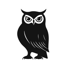 My Simple flat 2D icon owl isolated on transparent background, vector, flat design, animation design, vector, flat design, animation design, simple flat 2D icon, minimalist design