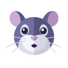 My Simple flat 2D icon hamster isolated on transparent background, vector, flat design, animation design, vector, flat design, animation design, simple flat 2D icon, minimalist design