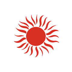 My Simple flat 2D icon sun isolated on transparent background, vector, flat design, animation design, vector, flat design, animation design, simple flat 2D icon, minimalist design