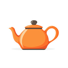 My Simple flat 2D icon teapot isolated on transparent background, vector, flat design, animation design, vector, flat design, animation design, simple flat 2D icon, minimalist design
