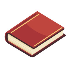 My Simple flat 2D icon book isolated on transparent background, vector, flat design, animation design, vector, flat design, animation design, simple flat 2D icon, minimalist design