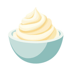 My Simple flat 2D icon heavy cream isolated on a transparent background, vector, flat design, animation design, simple flat 2D icon, minimalist design, Eps Format