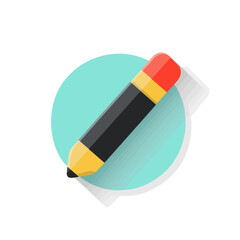 My Simple flat 2D icon eraser isolated on transparent background, vector, flat design, animation design, simple flat 2D icon, minimalist design, Eps Format