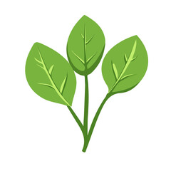 My Simple flat 2D icon sorrel leaves group isolated on transparent background, vector, flat design, animation design, simple flat 2D icon, minimalist design, Eps Format