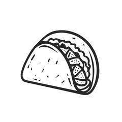 My Simple flat 2D icon burrito isolated on transparent background, vector, flat design, animation design, simple flat 2D icon, minimalist design, Eps Format