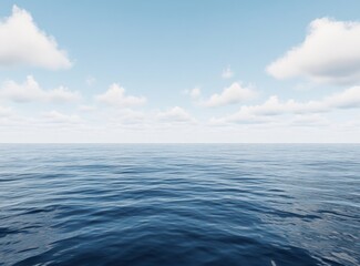 Obraz premium Serene Blue Ocean and Sky Horizon