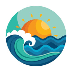 vector illustration of an abstract wave