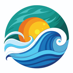 vector illustration of an abstract wave