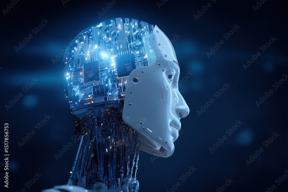 Poster using machine learning and ai to streamline business processes and drive innovation.