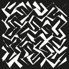 Arrow vector pattern. Black direction shape. Abstract motion icon. Geometric navigation figure.