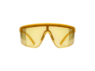 Stylish vintage style sunglasses with yellow lenses.